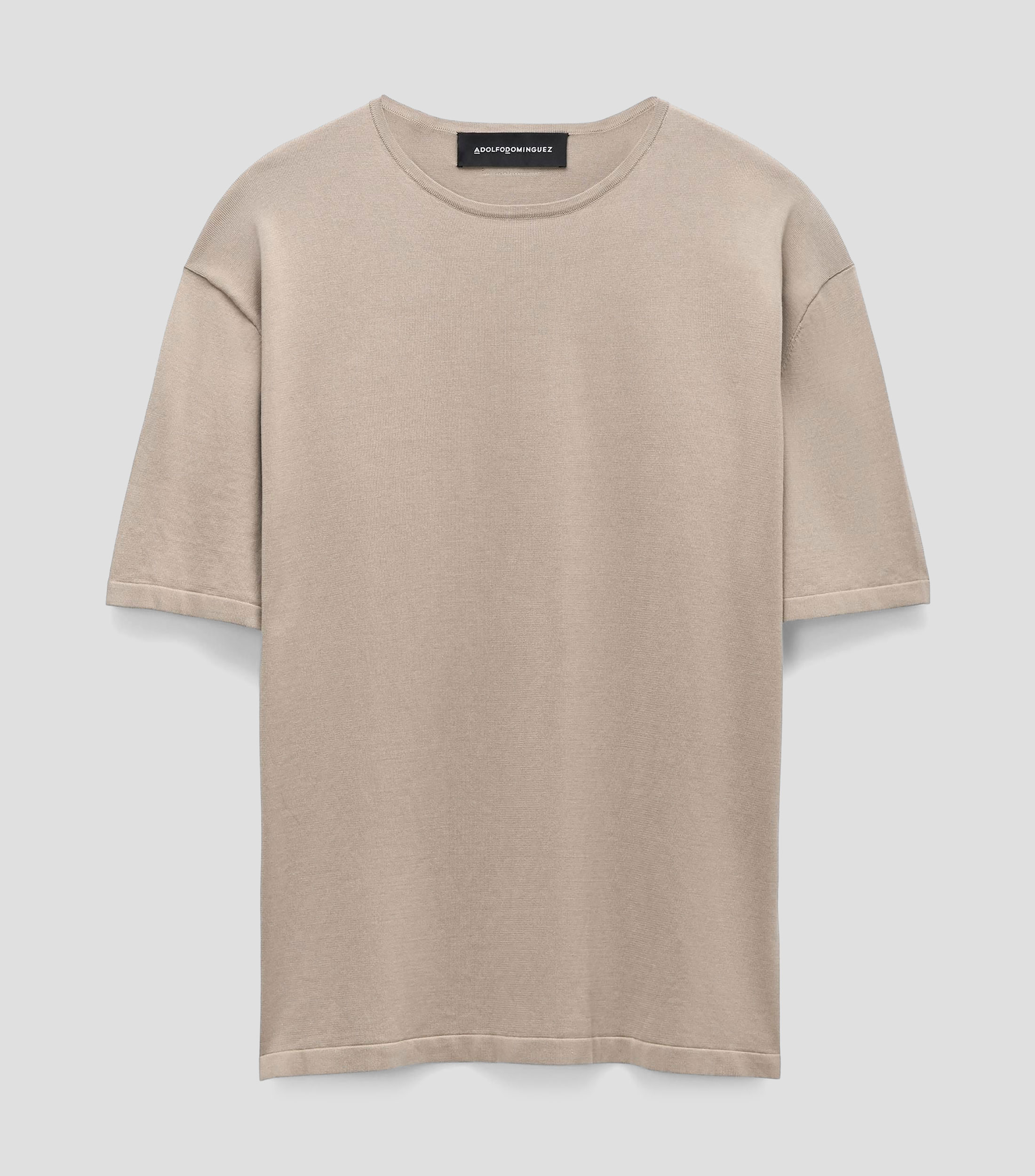 Playera cuello redondo manga corta lisa Hombre